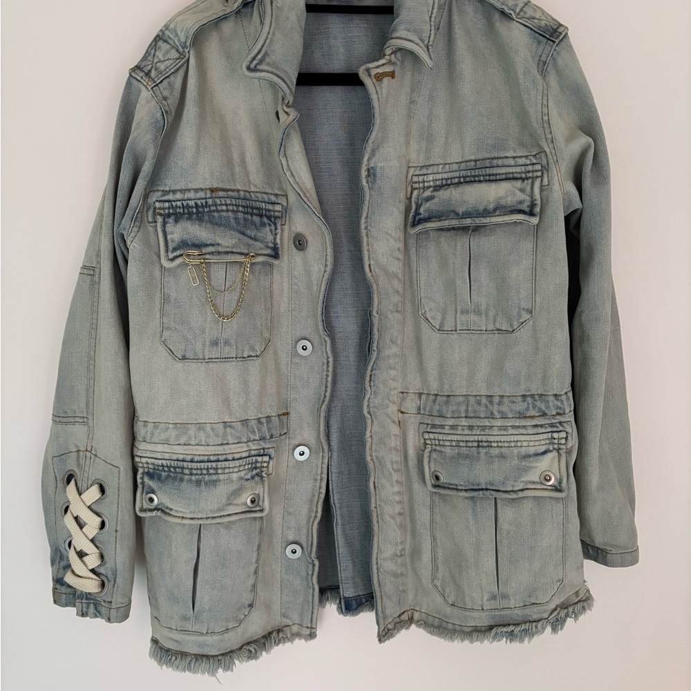 Free People Light blue Denim Jacket - Picture 3 of 6